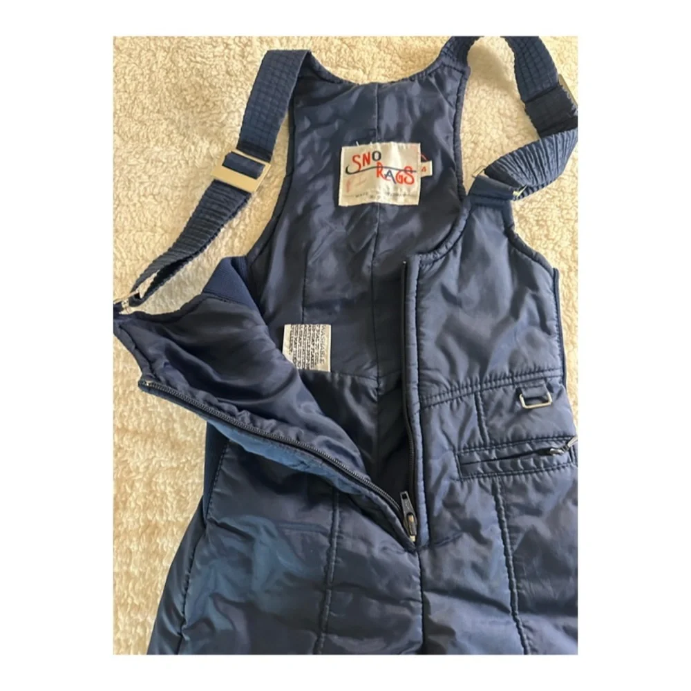 Sno Rags UNISEX Snow Bib Ski Pants Snowsuit Overalls Pants Size 4